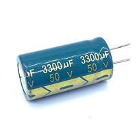 Control circuit 2pcs 50V High Frequency Low Impedance 50V 3300UF Aluminum Electrolytic Capacitor Size 18 * 35 3300UF50V