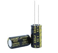 Control circuit 2pcs High Frequency Low Resistance Aluminum electrolytic Capacitor 63V680UF 680uf63v Volume: 13x25