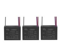 Control circuit 3Pcs Ceiling Fan Capacitor CBB61, Metallized Polypropylene Film Capacitor Great for Fans Pumps Motors Running