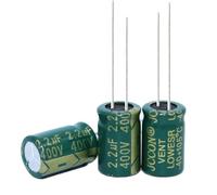 Control circuit 500PCS 400V2.2UF 2.2UF 400V Aluminum Electrolytic Capacitor high-Frequency 8X12MM