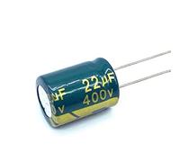 Control circuit 5pcs 400V22UF High Frequency Low Impedance 400V 22UF Aluminum Electrolytic Capacitor Size13*17mm