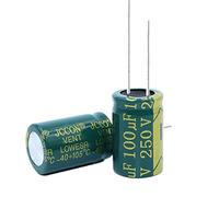 Control circuit 5pcs High Frequency Low Resistance Aluminum electrolytic Capacitor 250V100UF 100uf250v Volume: 16x25