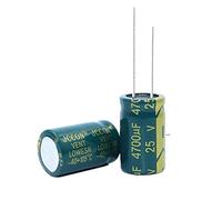 Control circuit 5pcs High Frequency Low Resistance Aluminum electrolytic Capacitor 25v4700UF 4700uf25v Volume: 16x25