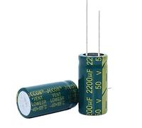 Control circuit 5pcs High Frequency Low Resistance Aluminum electrolytic Capacitor 50v2200UF 2200uf50v Volume: 16x30