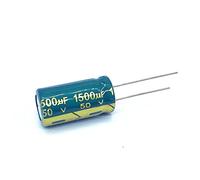 Control circuit 6pcs High Frequency Low Impedance 50V 1500UF Aluminum Electrolytic Capacitor Size13*25mm 1500UF