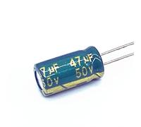 Control circuit Aluminum Electrolytic Capacitor High Frequency Low Impedance 50v 47UF Size 6 * 12 20pcs