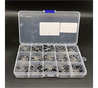 Control circuit Capacitor kit 15values 200pcs Electrolytic Capacitor Organization Storage 0.1-220uF Capacitors Assortment Box Kit capacitors