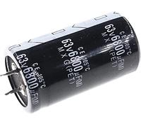 Control circuit Capacitor kit 1pcs 6800uF 63V 6800MFD 63Volt Aluminum Electrolytic Capacitor 25 * 50mm Radial 6800mf63v 6800uf63v 63v6800mf 63v6800uf capacitors