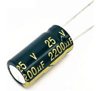 Control circuit Capacitor kit 20pcs/lot H203 25V 2200UF Low ESR/Impedance high Frequency Aluminum electrolytic Capacitor 25v2200uf Size 10 * 20 2200UF25V 20% capacitors