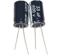 Control circuit Capacitor kit 400V 2.2mF 3.3mF 4.7mF 6.8mF 8.2mF 10mF 15mF 22mF 33mF 47mF 68mF 82mF 100mF 120mF 150mF 180mF 220mF Electrolytic Capacitor capacitors (Size : 3PCS 33UF 40 (Size : 3PCS
