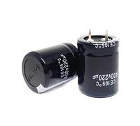 Control circuit Capacitors 10pcs 220UF 400V 25x40 30x30 30x35MM, Aluminum Electrolytic Capacitor, 400V220UF 25 * 40 30 * 30 30 * 35MM (Size : 30x30 10PCS)