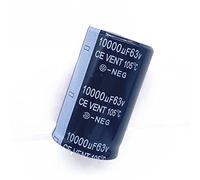 Control circuit Capacitors 20pcs Radial DIP Aluminum Electrolytic Capacitors, 16V 25V 50V 63V 80V 100V 10000UF Tolerance 20% (Size : 63V10000UF 30X50MM)