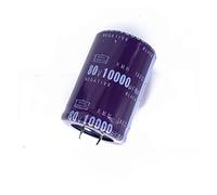 Control circuit Capacitors 20pcs Radial DIP Aluminum Electrolytic Capacitors, 16V 25V 50V 63V 80V 100V 10000UF Tolerance 20% (Size : 80V10000UF 35X50MM)