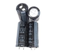 Control circuit Capacitors 2PCS/10PCS 150uf 500v 22x50mm 500V150uF Snap-in PSU Capacitor (Size : 2PCS)