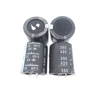 Control circuit Capacitors 2PCS/10PCS 390uf 420v 35x40mm 420V390uF Snap-in PSU Capacitor (Size : 10PCS)