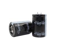 Control circuit Capacitors 2PCS-12PCS 200V2200uf Electrolytic Capacitor Radial 2200UF 200V 35x50mm (Size : 12PCS)