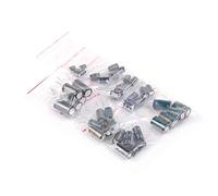 Control circuit Capacitors 40PCS 8Values Each 5pcs Aluminum electrolytic capacitors Assorted Kit 16V 220UF 470UF 680UF 1000UF 1500UF 2200UF 3300UF 4700UF