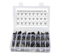 Control circuit Capacitors 500Pcs/lot DIY 0.1UF-1000UF 24Values Aluminum Electrolytic Capacitors 16-50V Mix Electrolytic Capacitor Assorted kit Set Box
