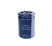 Control circuit Capacitors 5pcs 16V 25V 50V 63V 80V 100V 10000UF Radial DIP Aluminum Electrolytic Capacitors Tolerance 20% (Size : 100V10000UF 35X50MM)