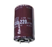 Control circuit Capacitors 5pcs Aluminum Electrolytic Capacitor, 450V220UF 220UF 450V 25 * 40 22 * 45MM (Size : 22X45)