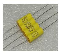 Control circuit Met 250V 1uF 105J 250VDC axial Through Center Frequency Division Film Capacitor 10pcs