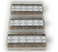 Control circuit Mmonolithic Multi-Layer Ceramic Capacitor MLCC Assorted Assortment Kit Boxes 30 Values x50pcs 10pF~10uF Pack of 3 Boxes