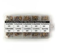 Control circuit Mmonolithic Multi-layer Ceramic Capacitor MLCC Assorted Kit Box 10 values x50pcs 0.1uF~10uF