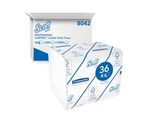 Control Folded Wc Paper X250 PK36