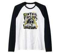 Control Freak Border Collie Herding Sheep Dog Raglan Baseball Tee