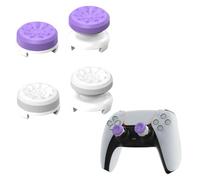 Control Freaks, 4 Pcs Silicone Kontrol Fr or Ps5, Purple Controller Freaks, for Enhance Ps4, Ps5 Controller Performance Reduce Thumb and Wrist Fatigue (Purple, White)