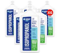 CONTROL GARDEN x6 Isopropyl Alcohol 99.9% 1 L | Pure Isopropanol Professional Cleaning of Electronic Components, Optics and Delicate Surfaces | Glass Cleaner Without Waste Fast Evaporation