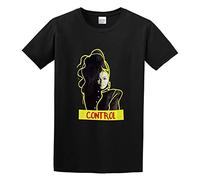 Control Janet Jackson 90s R&B World Tour Rhythm Nation Escapade T-Shirt Mens Unisex Black Tees L
