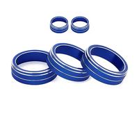 Control Knob Cover Ring For, for VW, for Golf, MK7 2014-2020 Air Condition/Radio Volume Button Knob Cover Climate Control Adjust Button Trim Ring(Blue)