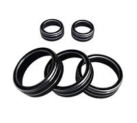 Control Knob Cover Ring For, for VW, for Golf, MK7 2014-2020 Air Condition/Radio Volume Button Knob Cover Climate Control Adjust Button Trim Ring(Black)