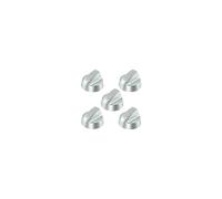 Control Knob Dial & Adaptors for DIPLOMAT Oven / Cooker (Silver, Pack of 5)
