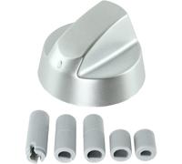 Control Knob Dial & Adaptors for NEFF Oven / Cooker (Silver)