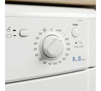 Control Knob for Indesit & Whirlpool IDC85, IDC75, IDC8T3, IDV65UK, STC407WB Tumble Dryer - Replaces Part C00512936 Upgraded Reinforced White Plastic Switch Dial Replacement