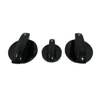 Control Knobs Air Conditioning Control Knobs Rotary Knobs Blower Control Element Set Black Compatible with VW Transporter V T5 (2003-2009) 7H0819045D 7H5820045E 7H0819045F Replacement Part