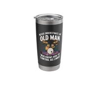 Control Limbs Drum Drumming Music Instrument Old Man Drummer Stainless Steel Insulated Tumbler