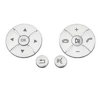 Control Panel Button Stickers Compatible With Benz For C-Class For W204 2008 2009 2010 For S-Class For W221 2008-2012 Steering Wheel Button Trim Car Sticker