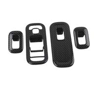 Control Panel Cover Trim For Mercedes For Benz A Class W177 A200 A220 2019-2021 Carbon Fiber Interior Kit A Speaker Door Handle Bowl Cover Trim Panel Frame Sticker(Window lift cover)