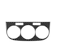 Control Panel Cover Trim For Opel For Corsa 2007 2008 2009 2010 2011 2012 2013 2014 LHD RHD Soft Carbon Fiber Sticker Car Central Control AC Knob Panel Panel Trim(Black Carbon)