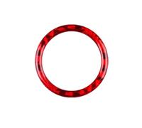 Control Panel Cover Trim For Subaru For WRX For STI 2022 2023 Soft Carbon Fiber Sticker Car Trip Reset Button Decor Ring RHD LHD Panel Frame Sticker(Red)