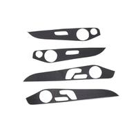 Control Panel Molding Cover For Benz C-Class For GLC W205 C180 2014-2020 Soft Carbon Fiber Car Interior Doors Decoration Panel Cover Car Accessories Interior Trim(Style Q)