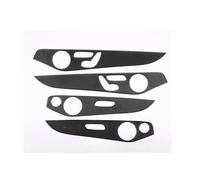 Control Panel Molding Cover For Benz C-Class For GLC W205 C180 2014-2020 Soft Carbon Fiber Car Interior Doors Decoration Panel Cover Car Accessories Interior Trim(Style C)