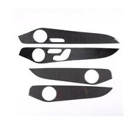 Control Panel Molding Cover For Benz C-Class For GLC W205 C180 2014-2020 Soft Carbon Fiber Car Interior Doors Decoration Panel Cover Car Accessories Interior Trim(Style W)