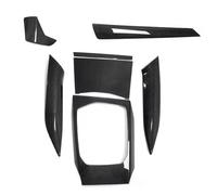 Control Panel Molding Cover For BMW I3 I4 G42 Center Console Instrument Air Outlet Panel Dry Carbon Fiber Interior Trim(20-22 7pc Glossy,I*3 i*4)