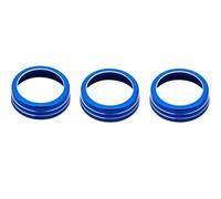 Control Panel Molding Cover For VW For CC 2013 Aluminum Car Centre Console Air Conditioning Knob Ring Cover Trim Interior Trim(Blue)
