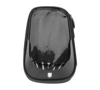 Control Phone Bag, Double Zipper Design Water -resistant Large Space Bike Phone Mounting Bag for Cycling (Black)