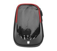 Control Phone Bag, Double Zipper Design Water -resistant Large Space Bike Phone Mounting Bag for Cycling (Red)